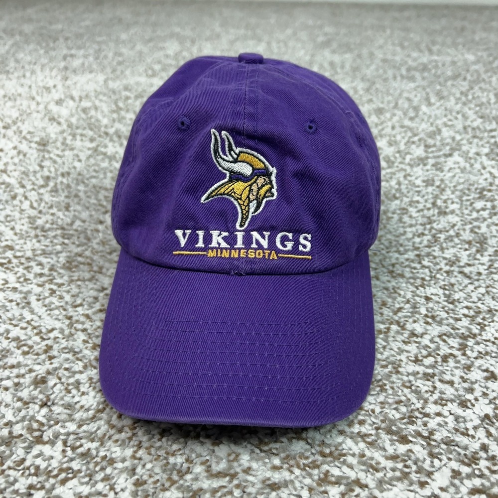 Minnesota Vikings Hat‎ Cap Strap Back Mens One Size Purple NFL Football NFL Logo